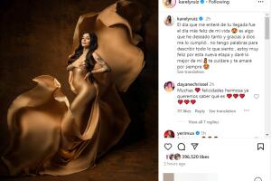 Karely Ruiz anunció que está embarazada.