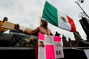 Protesta de taxistas en Ciudad de México contra plataformas digitales