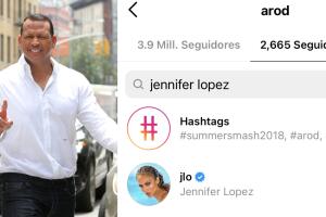 A-Rod aún sigue a JLo en Instagram, pese a su ruptura.