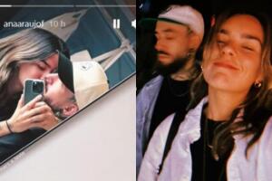 La foto de la izquierda es con la que Ana Araujo parece dar a conocer su presunto nuevo noviazgo mientras Pablo Lyle permanece preso en EEUU.
