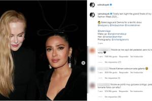 Salma Hayek y Nicole Kidman tras el desfile de Balenciaga en la Semana de la Moda en París 2024