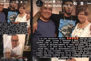 Con este mensaje Anuel despidió a su "abuelo de crianza", don Toño, tras dar a conocer su muerte.