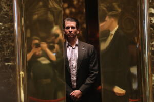 Donald Trump Jr. en una foto de archivo tomada en la Torre Trump de Nueva York.