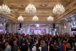Former President Trump Holds Super Tuesday Election Night Event At Mar-A-Lago
