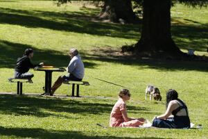 Virus Outbreak California Sacramento Park