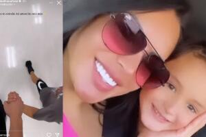 Evelyn Beltrán volvió a caminar junto a su hijo tras un mes de no hacerlo. 