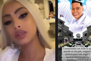 Yailin publicó este mensaje ante el presunto asesinato del joven Donelly Martínez, fallecido en República Dominicana. 