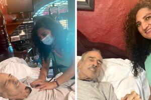 Andrés García y la Dra. Irma Flores, quien fue enviada por Anahí