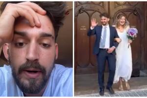 Joven va a fiesta temática de boda falsa y se hace viral.