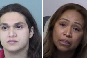 Kevin Salas acusado de homicidio y su buena Yolanda que aboga por él.