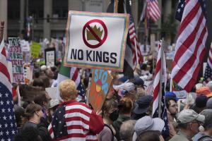 “No Kings Day”: con marchas en Nueva York y Nueva Jersey rechazan las políticas de Trump