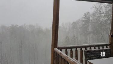 Comienza a nevar en varias zonas al norte de Georgia: Será la navidad más fría en los últimos 30 años