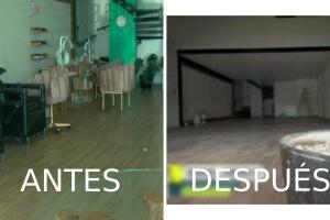 El antes y el después del salón de belleza de Valeria Márquez
