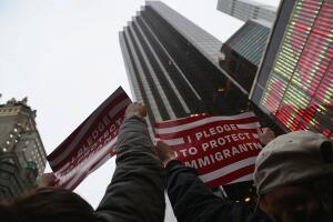 Immigration Rights Activists March From United Nations To Trump Tower