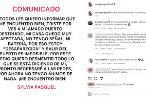 Sylvia Pasquel comunicado