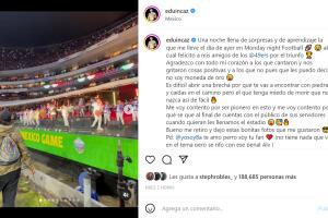 Eduin Caz reaccionó al abucheo que Grupo Firme recibió.