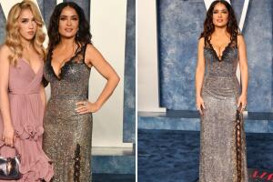 Salma Hayek y su hija, Valentina Paloma, en la fiesta de Vanity Fair tras los premios Oscar 2023
