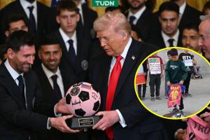 Niños en Irán queman jerseys de Messi