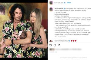 Mario Cimarro celebra el primer mes de su hija Briana