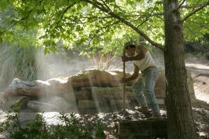 Jardinero al aire libre