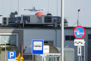 El Air Force One cuando se aproximaba a aterrizar en el aeropuerto de Rzeszow, Polonia, a unas 60 millas de la frontera con Ucrania, el 25 de marzo de 2022.