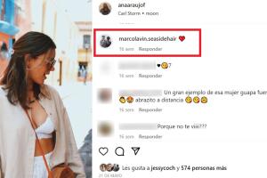 Desde finales de mayo, Marco Lavin le dejaba mensajes a Ana Araujo en Instagram como se ve en esta publicación.