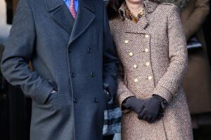 The Royal Family Attend Church On Christmas Day