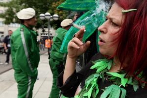 Marijuana Supporters March In Hemp Parade