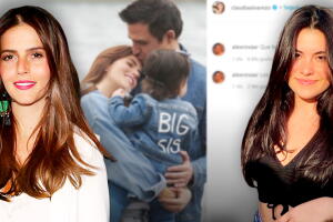 Hijastra de Claudia Álvarez reacciona al embarazo por partida doble de la actriz