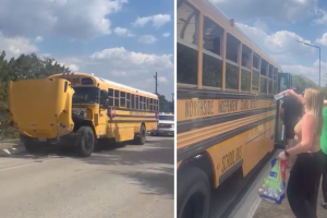 autobús escolar descompone niños Texas