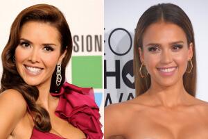 Marlene Favela y Jessica Alba - Actores latinos que son un clon de un famoso de Hollywood.jpg