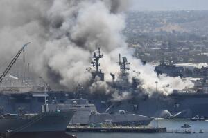 Navy Ship Fire