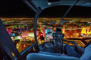 Scenic flight on Las Vegas skyline