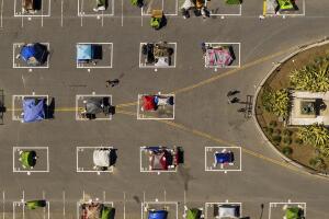 APTOPIX Virus Outbreak Homeless Encampments