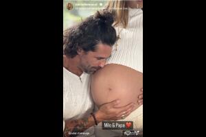 Michelle Renaud mostró una foto de Matías Novoa y su hijo Milo