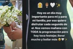 Romina Marcos también se hizo presente en la boda de Kiko Marcos. 