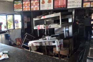 Accidente en Churchs en Livingston, Texas