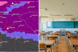 Escuelas en Georgia cancelan clases y optan por clases en línea por la tormenta de hielo
