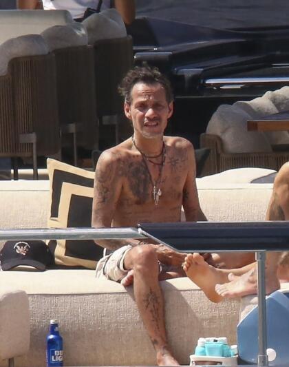 Marc Anthony y David Beckham