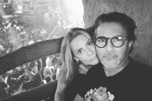 Raúl Araiza y su esposa