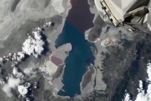 Vista del Great Salt Lake desde el espacio