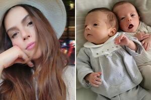 collage Claudia Álvarez explicó por qué le puso aretes a su bebé Clío se defendió de las críticas.jpg