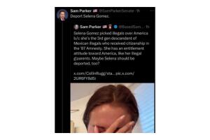 El comentario de Sam Parker sobre Selena Gómez.