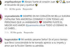 Varios famosos dejaron el pésame a Juan Osorio. 