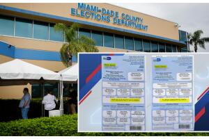 denuncian fraude cambio boleta electoral Miami-Dade