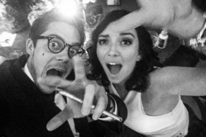 Regina Blandón y Roberto Flores