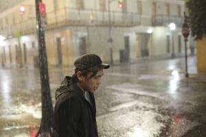 Fuerte lluvia sobre Mobile, Alabama, por el paso de la tormenta tropical Gordon.