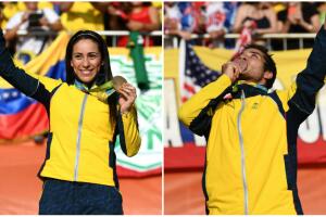 Mariana Pajón y Carlos Ramírez