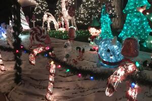 Impresionantes alumbrados navideños en Los Ángeles