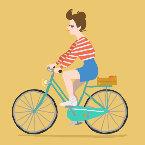 Mujer en bicicleta